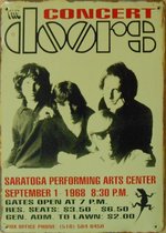 Metalen rusty concertbord The Doors 20x30cm
