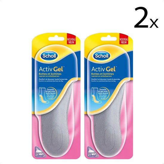 Scholl Inlegzolen Activ Gel Laarzen en Enkellaarzen – 1 Paar x2