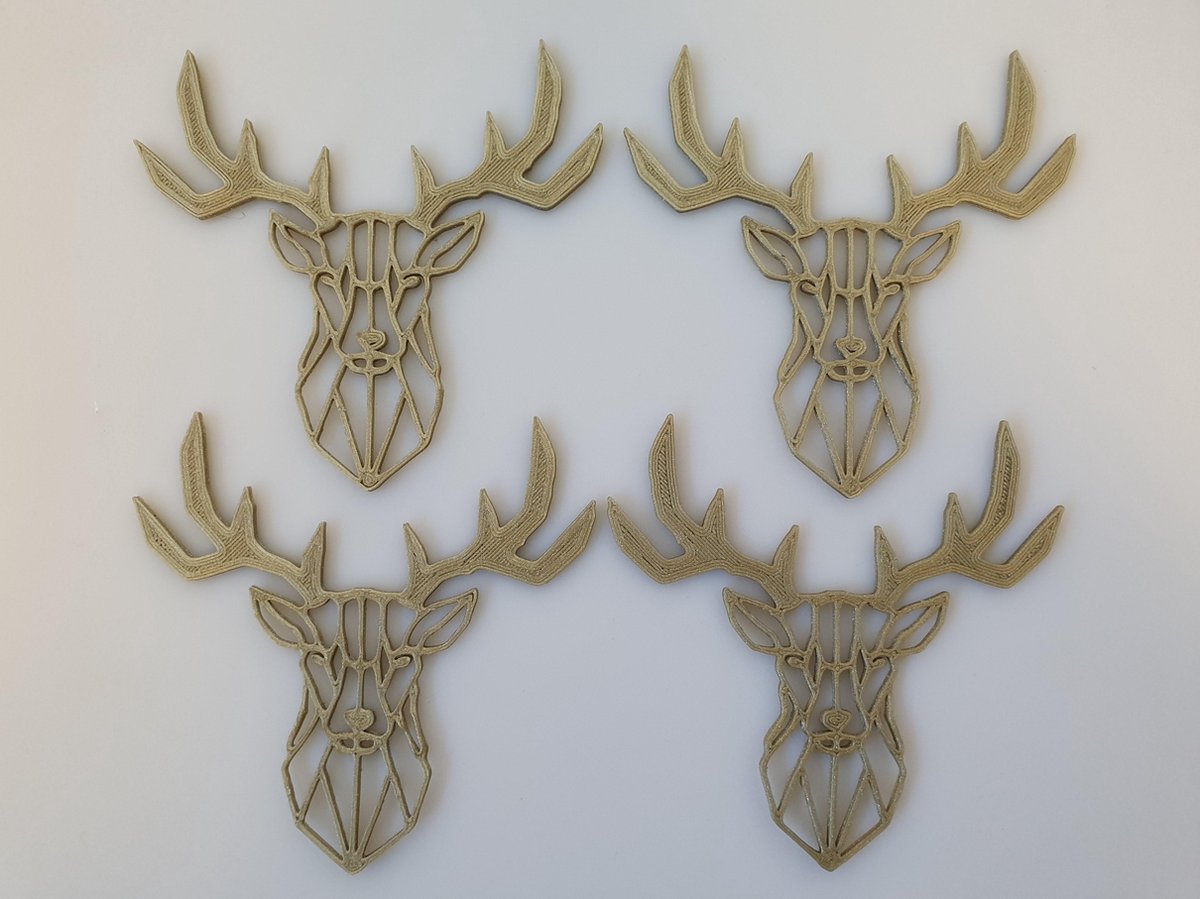 Houten kerstdecoratie hangers - DUOCORE