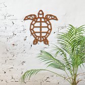 Cortenstaal Geometrische Schildpad | 48x49cm(LxB) | Kunst van Staal | Schildpad | Cortenstaal muurdecoratie | Roest | COR-TEN-staal | Roestkleurig | Tuindecoratie | Modern | Industrieel | Turtle | Wall art | KunstvanStaal| Gratis verzending