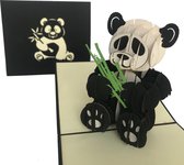 pop-up kaart panda wenskaart ansichtkaarten 3d kaart