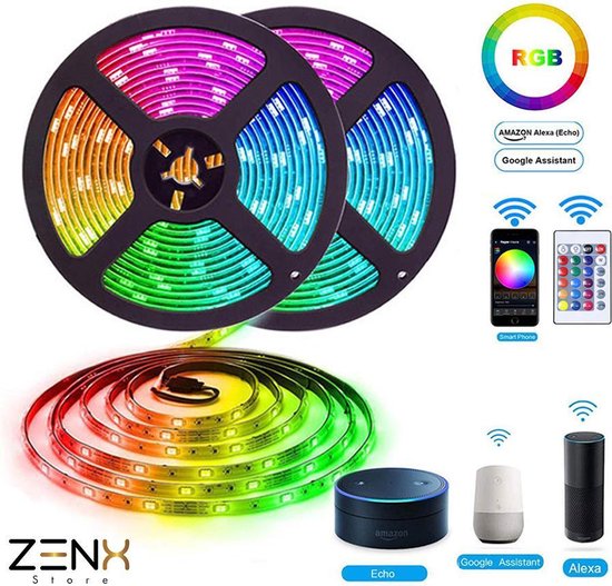 ZenXstore - LED Strip - 5 - met Afstandsbediening 10 breed | bol .com