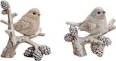Wintervogel gemaakt van polybeige per stuk
