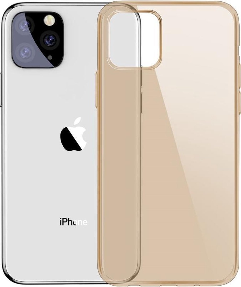 Beschermende soft case iPhone 11 Pro - transparant / roze goud - Baseus