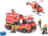 Brandweer Water tankwagen en helicopter M38-B0222