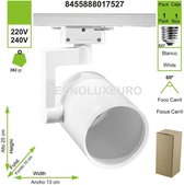 3 Fase Rail Ledspot Armatuur ,E27 Fitting ,WiT