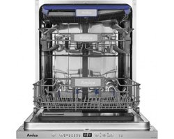 Amica - Inbouwvaatwasser ADF1423X - 14 Couverts - 8 programma's - A++ - Startuitstel 24 u - Halve Lading - Besteklade - SlideSystem