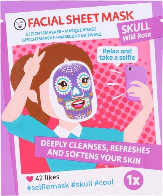 3 x Selfie Sheet mask | kinder masker mask Selfie -SelfieMasker -  Gezichtsmasker -... | bol.com