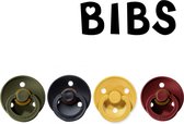 BIBS speen | 18+ maanden | Hunter green, Black, Oker (Mustard) en Ruby  | T3 | fopspeen