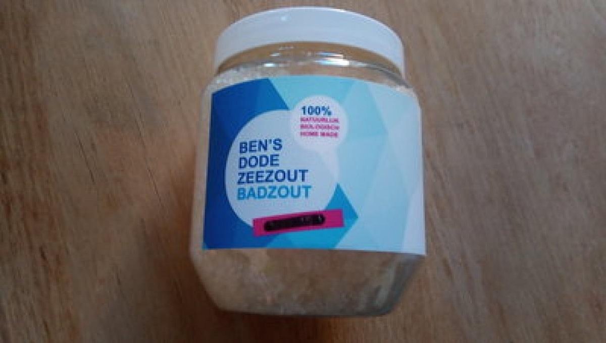 Ben`s Dodezee Badzout - Badzout - ZeeZout - Natuurlijke Bad zout - Middel voor in bad - Gevoelige huid - Ben's Dode Zee Zout Creme