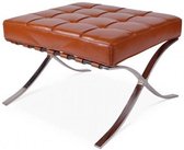 Barcelona Hocker Splitleder Cognac