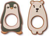 Liewood - Gili Teether 2pcs Hunter Green multi mix