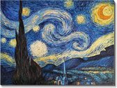Schilderen op nummer |Inclusief | Frame | 30 x 40 cm | Van Gogh| Verven op nummer | Canvas | DIY | Cadeau | Familie | Paint by number | Kwasten | Verf | Hobby | Dieren | Seizoen