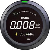 Smartzo PTH-2 Luchtkwaliteitsmeter - TVOC HCHO Temperatuur en Luchtvochtigheid - Formaldehyde meter binnen