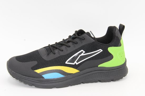 Piedro sport zwarte sneaker met gekleurde accenten- maat 36 | bol.com