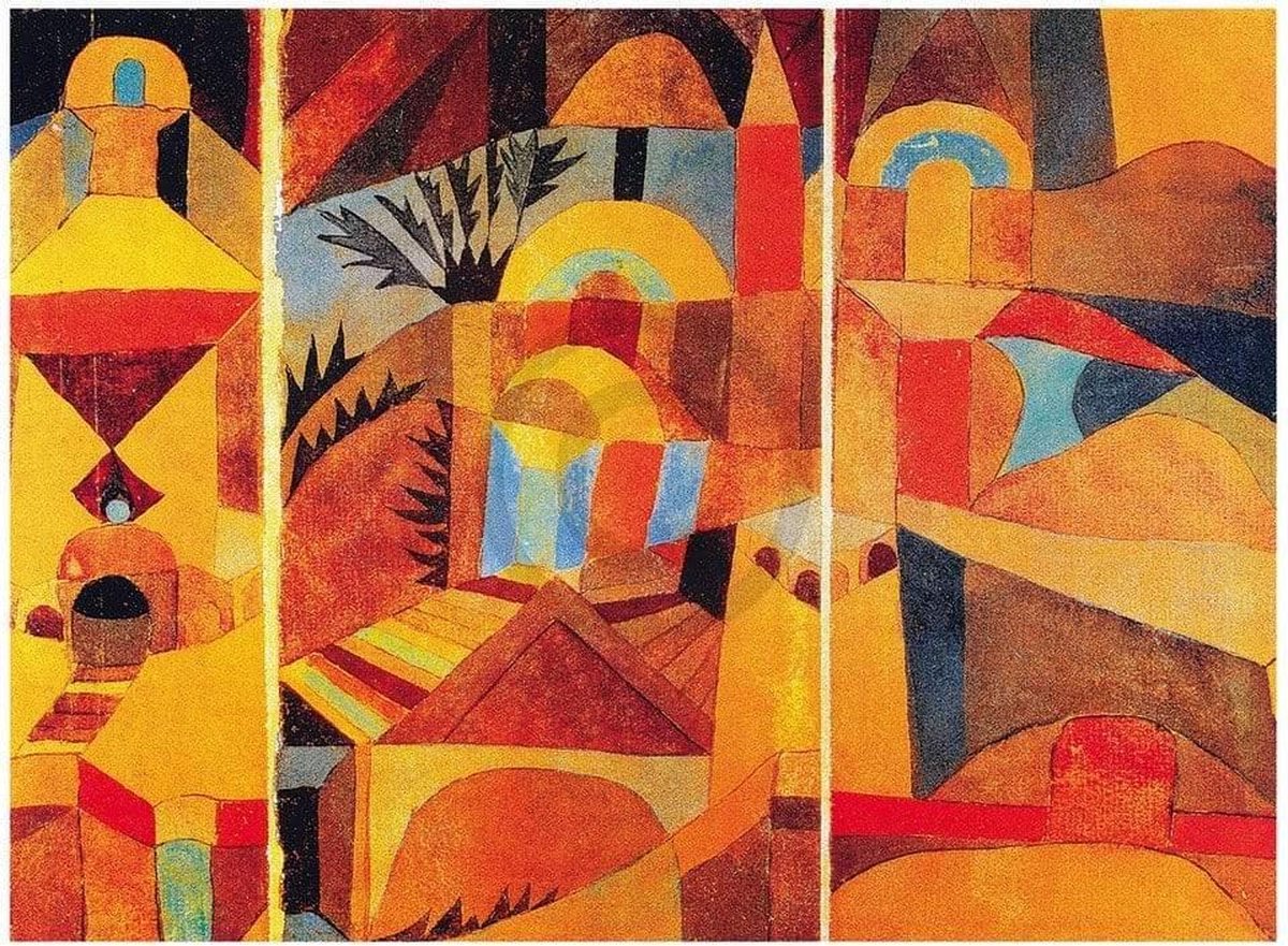 PGM Kunstdruk Paul Klee - Il giardino del tempio 80x60cm Divers