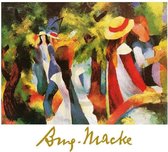 August Macke - Ragazze sotto gli alberi Kunstdruk 70x50cm
