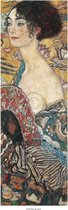 Gustav Klimt - Segnora con ventaglio Kunstdruk 20x50cm
