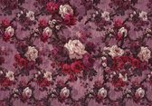 Komar Heritage | paars/roze bloemendek | fotobehang op vlies 400x280cm