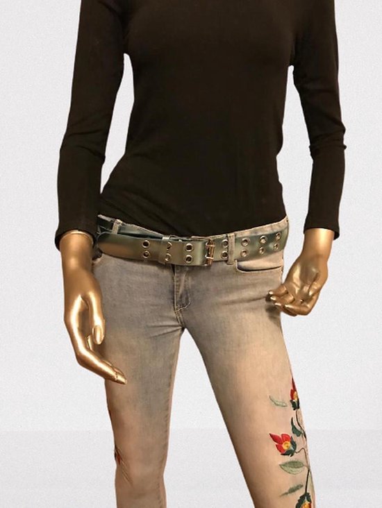 Dames riem - Broekriem - 100 cm - Heupriem - Plastic - Blauwe riem - 4 ...