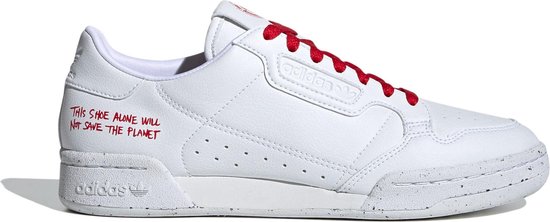 adidas Sneakers - Maat 42 2/3 - Unisex - wit,rood