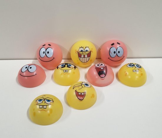 Sponge Bob poppers - rubberen springdoppen - uitdeelcadeautjes | bol.com