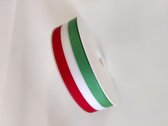 Voetballint groen/wit/rood 2,5 cm