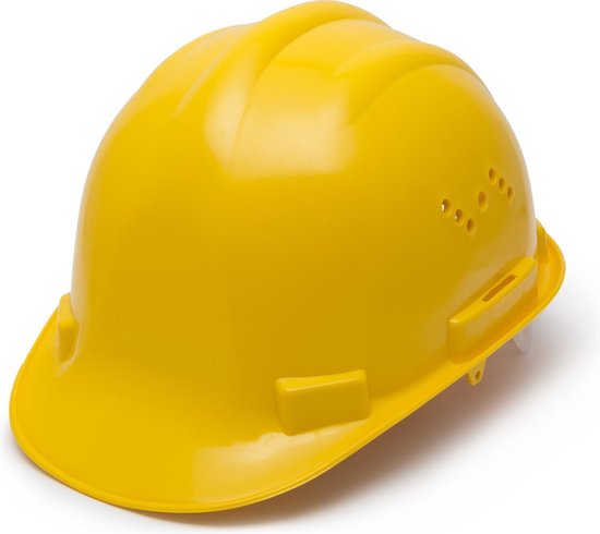 Casque de construction - JAUNE - Casque de sécurité pour Adultes - 52 à 62  CM | bol