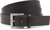 JV Belts XL riem maat bruin - heren en dames riem - 4 cm breed - Bruin - Echt Leer - Taille: 130cm - Totale lengte riem: 145cm