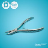 BeautyTools Professionele Nagelknipper -  Hoektang voor (Harde) Teennagels, Kalknagels en Ingegroeide Nagelhoeken - Pedicure / Manicure tang - Recht Snijvlak 16 mm - INOX (NN-2557)