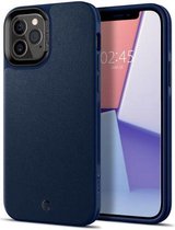 Spigen Ciel by Cyrill iPhone 12 / 12 Pro Leder Hoesje - Blauw
