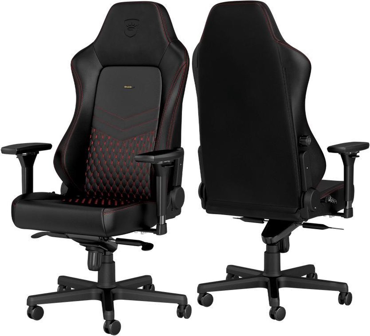 Noblechairs Hero Real leather gamestoel zwart/rood – foto 5