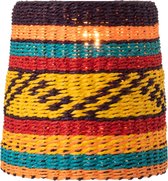 J-Line Lampkap Rond Cuba Papier Touw Mix Small