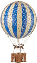 Authentic Models - Luchtballon Jules Verne - blauw - diameter luchtballon 42cm