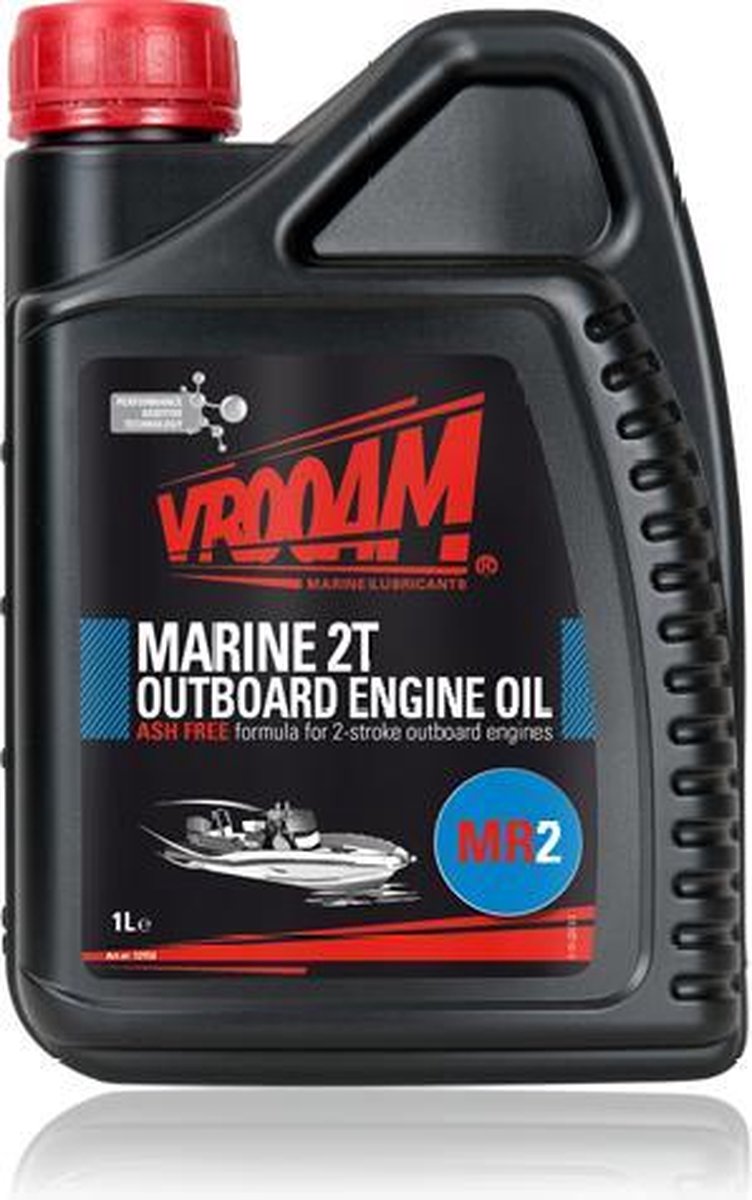 VROOAM MR2 Marine 2 Takt Outboard Motorolie - 1 liter fles