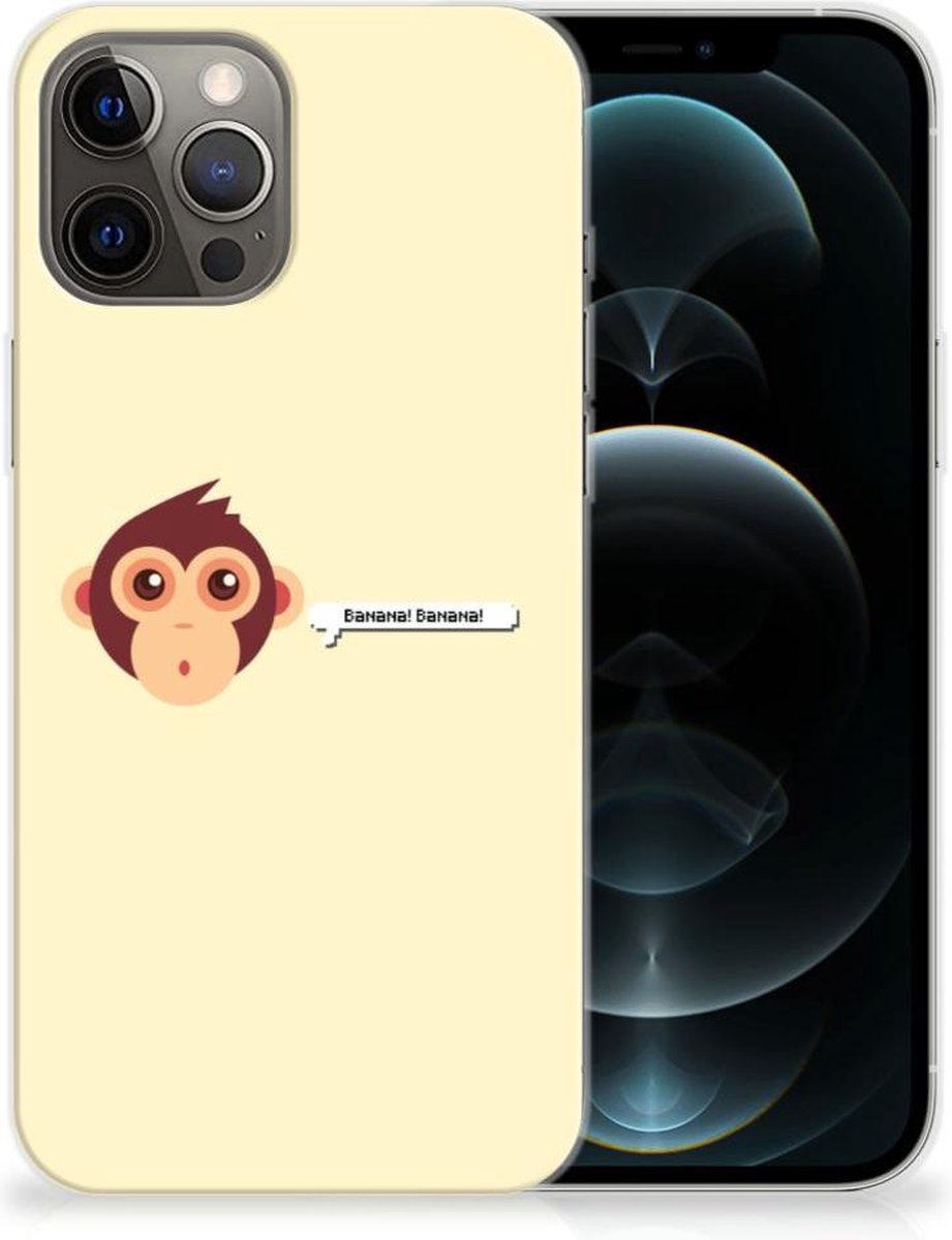iPhone 12 Pro Max Telefoonhoesje met Naam Monkey