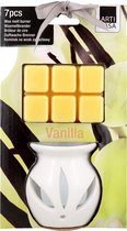Geurbrander met waxtabletten | Vanilla | Arti Casa | 7 delig