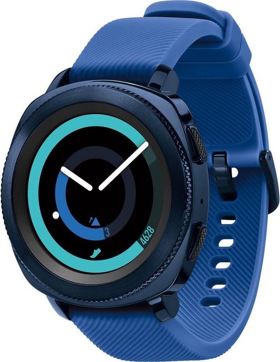 Samsung Gear Sport bandje / Galaxy Watch 42mm SM-R810 silicone blauw large  | | bol.com