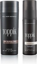 Toppik Hair Fibers Voordeelset Wit - Toppik Hair Fibers 27,5 gram + Toppik Fiberhold Spray 118 ml - Voor direct voller haar