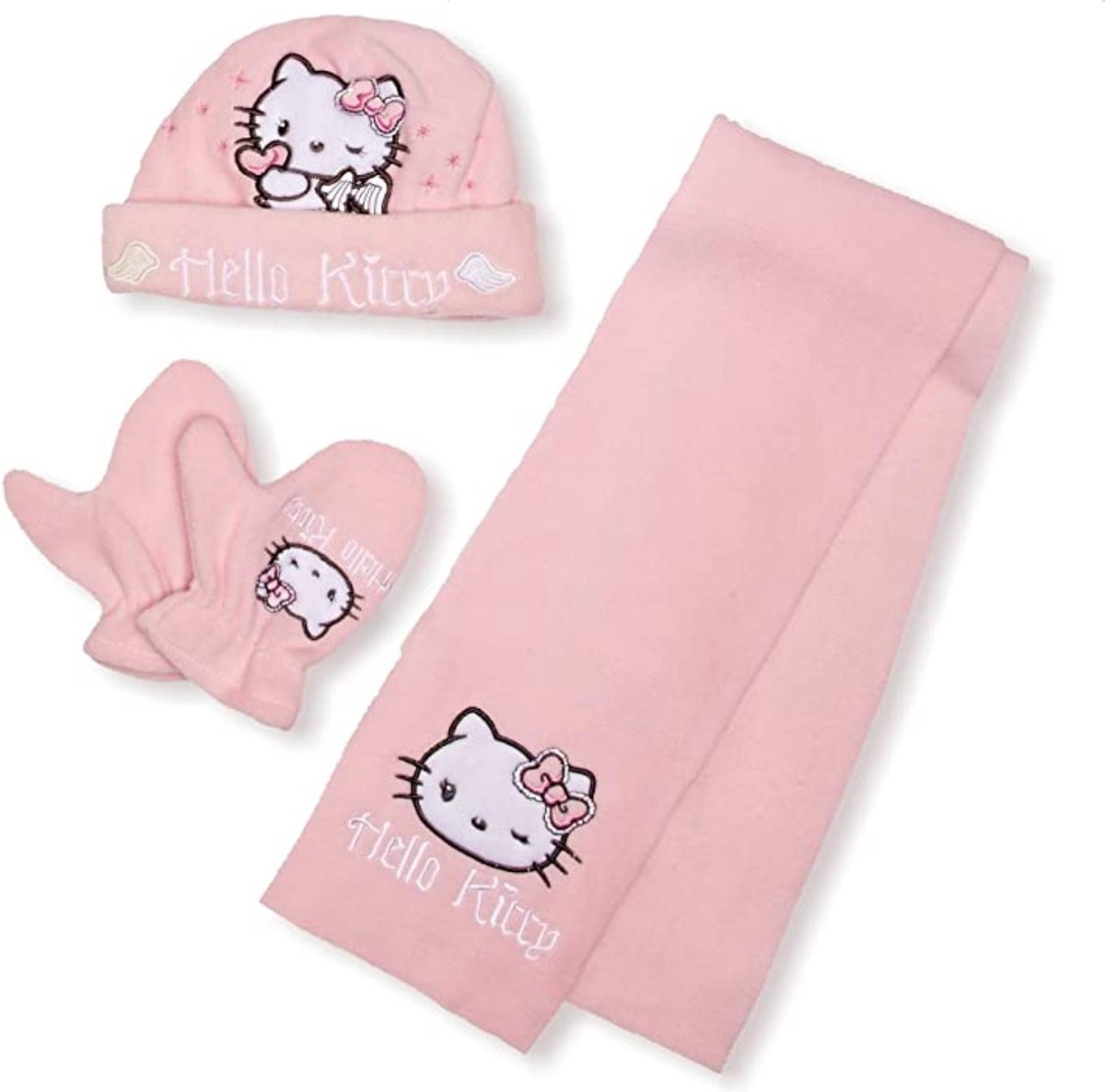 Hello Kitty winterset - Handschoenen, Muts en Sjaal - Model 