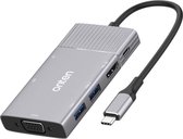 Sounix 7-in-1 USB-C Hub Adapter - Compatible met Apple Macbook Pro / Air / iMac / Mac Mini / Google Chromebook / Windows / HP / ASUS / Lenovo - Type-C Kabel naar 4K UHD HDMI Conver