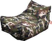 Whoober loungestoel zitzak Bali outdoor camouflage - Wasbaar - Voor binnen en buiten