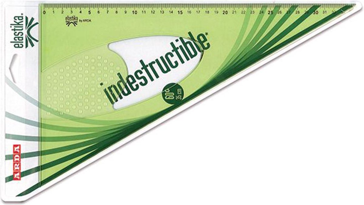 Arda Elastika 60° 35cm Onbreekbare Driehoek