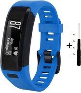 Blauw bandje voor de Garmin Vivosmart HR (niet voor HR+!) - horlogeband - polsband - strap - siliconen - rubber