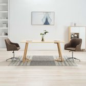 Eetkamerstoelen draaibaar set van 2 stuks (Incl LW anti kras viltjes) - Eetkamer stoelen - Extra stoelen voor huiskamer - Bureau stoel - Dineerstoelen – Tafelstoelen