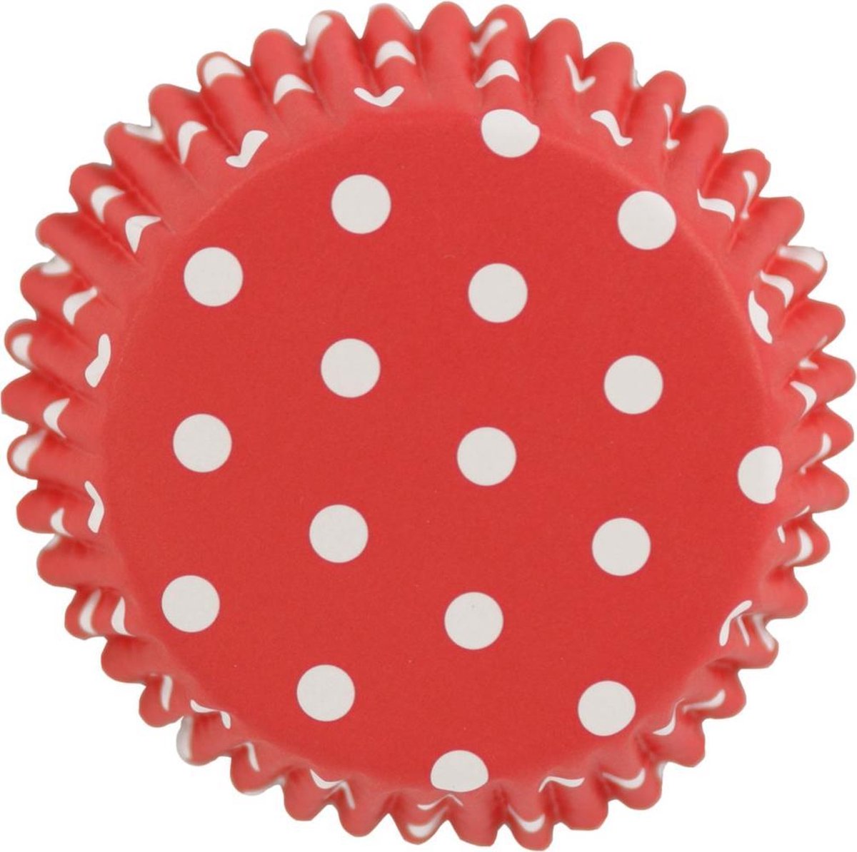Caissette à cupcake 3cm pois rouge/blanc 200 pièces