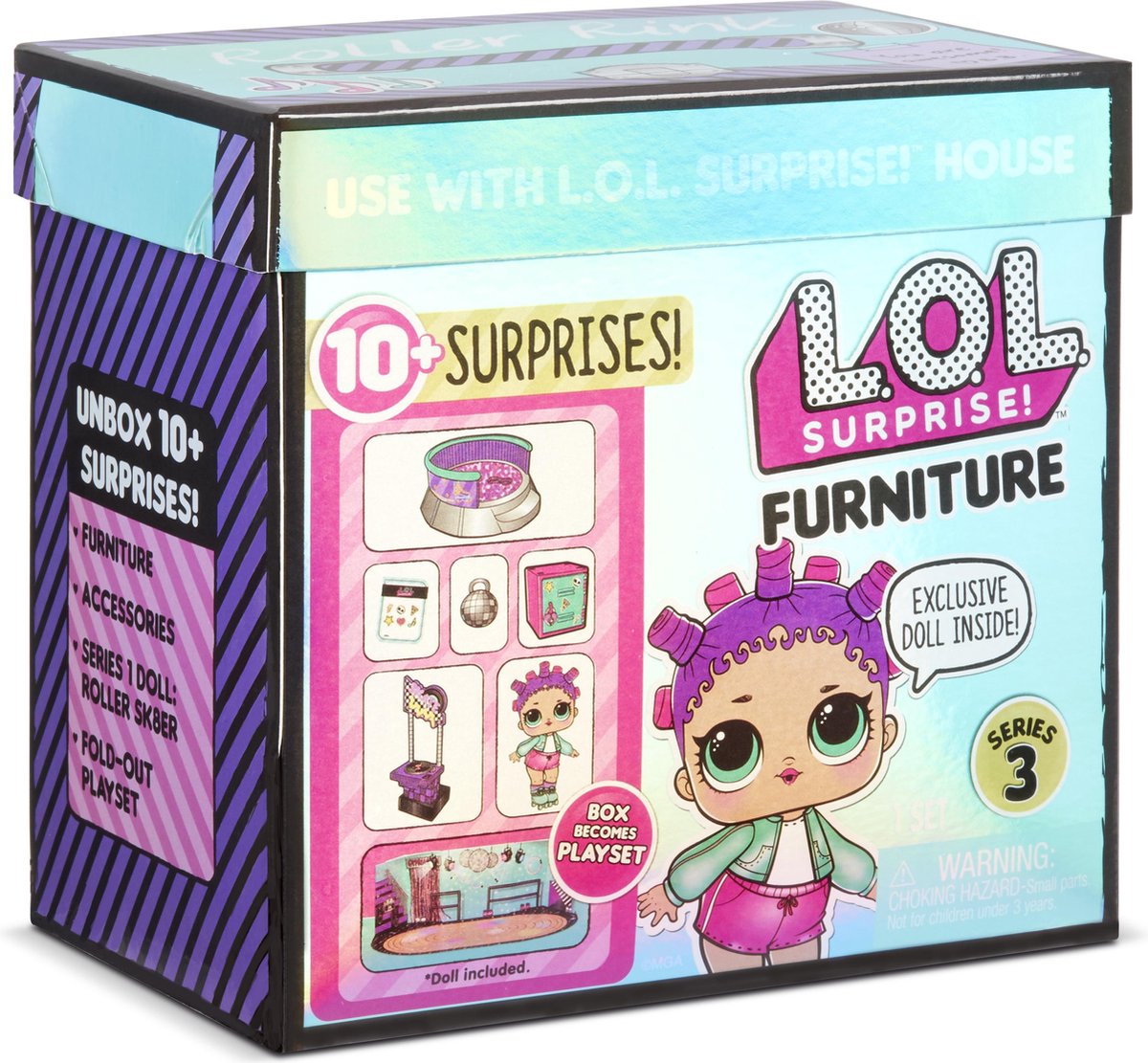 L.O.L. Surprise! Furniture - Rolschaatsbaan met Roller Sk8er - Serie 3 - L.O.L. Surprise!