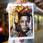 Poster - Jean-michel Basquiat - 70 X 50 Cm - Multicolor
