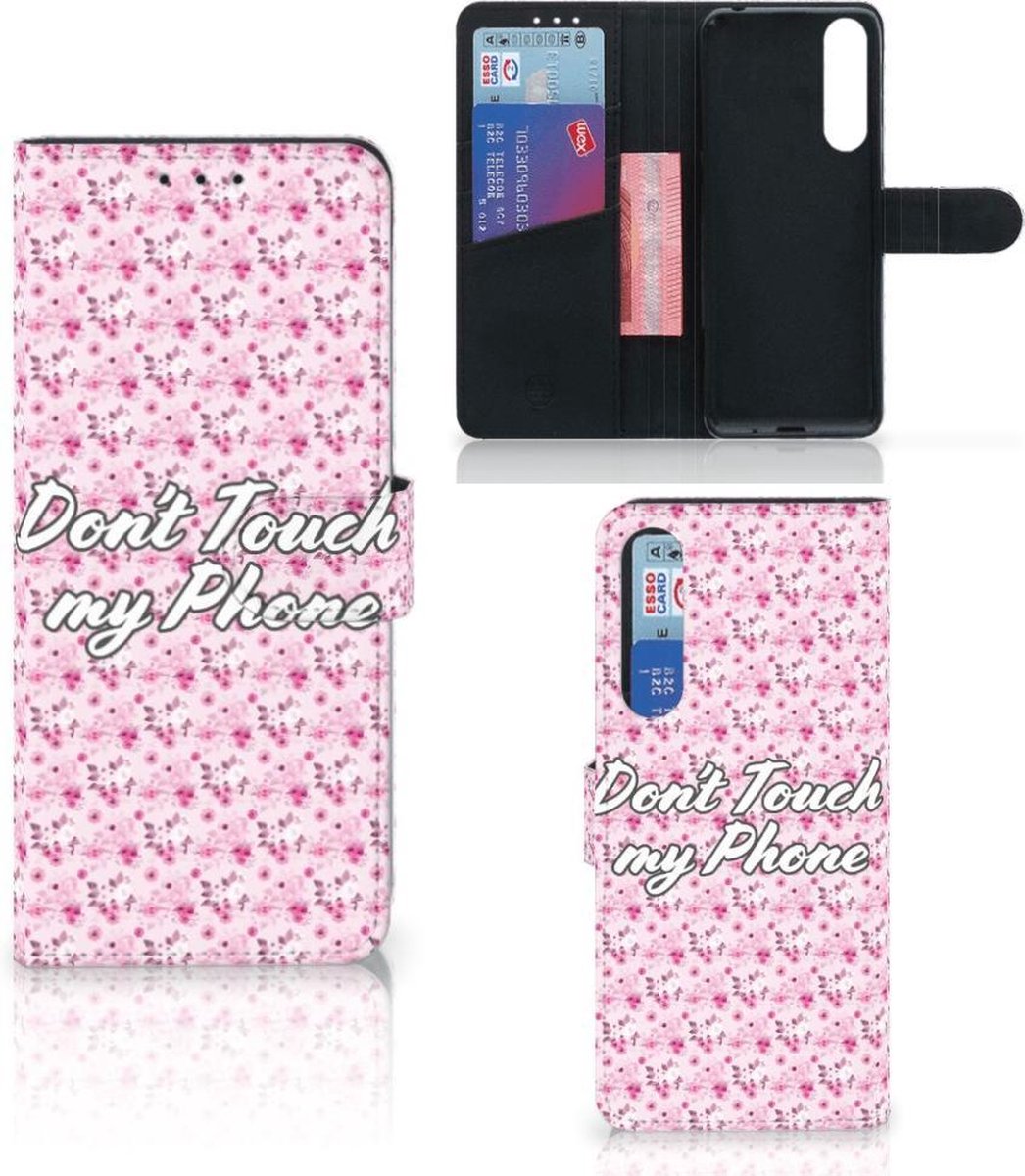 Sony Xperia 1 II Portemonnee Hoesje Flowers Pink DTMP