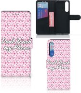 Bookcase Sony Xperia 1 II Hoesje Flowers Pink DTMP